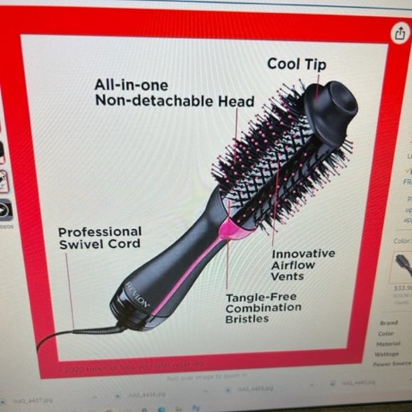 Revlon Hair Revlon Onestep Volumizer Enhanced Hair Dryer And Hot